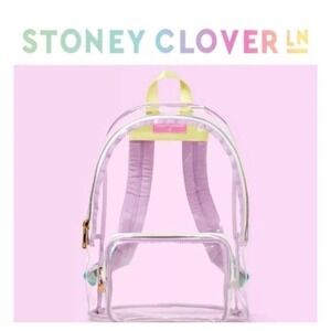 Clear Backpack Stoney Clover‎ Lane x Target Clear Lavender NWT + Free Patch